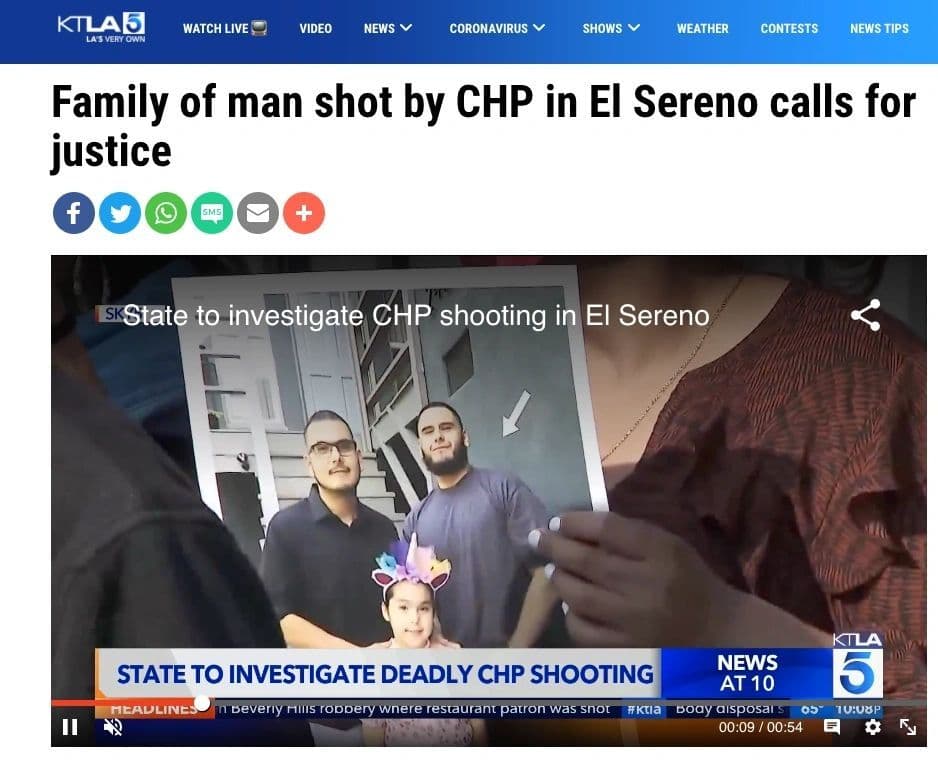 KTLA 5 News Re Leonel Chavez - September 29, 2021